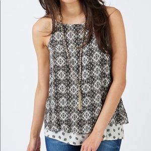 Evereve Reyes Mix Print Tank